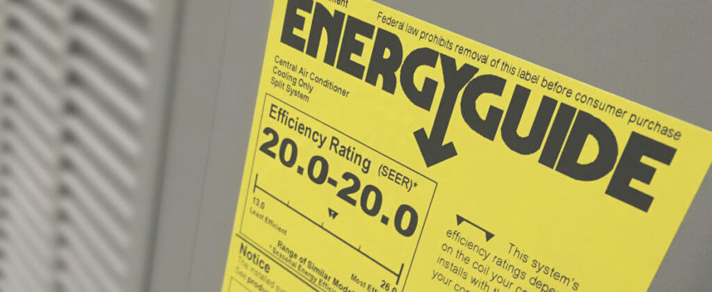 energy ratings for HVAC