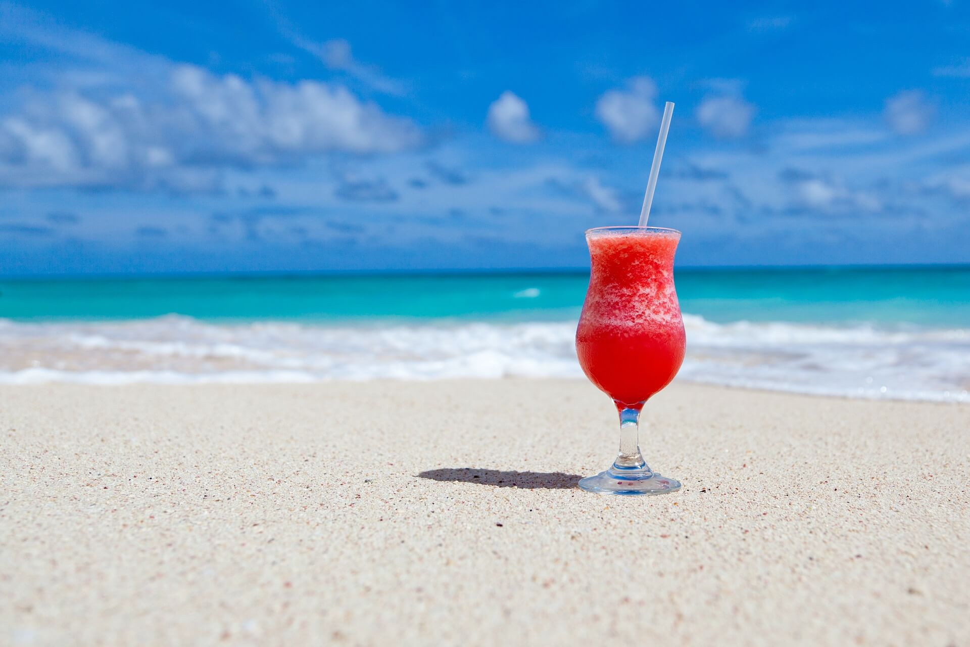 drink on the beach