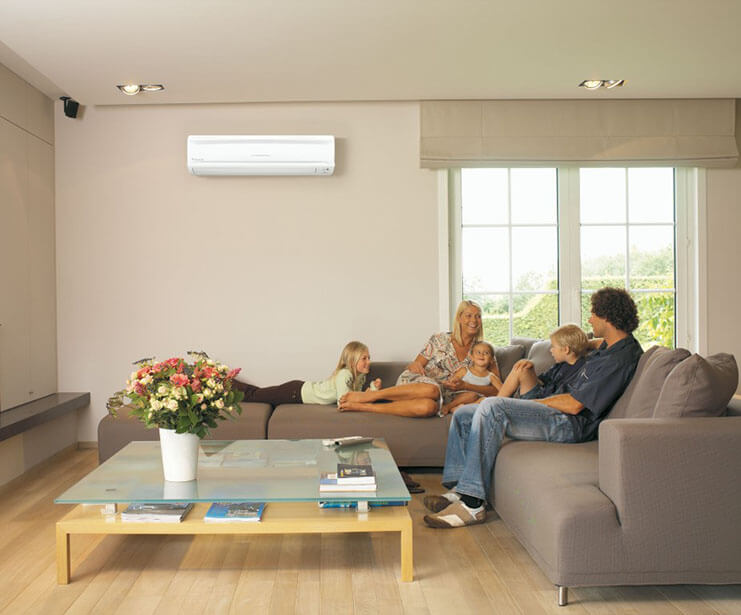 ductless ac in home