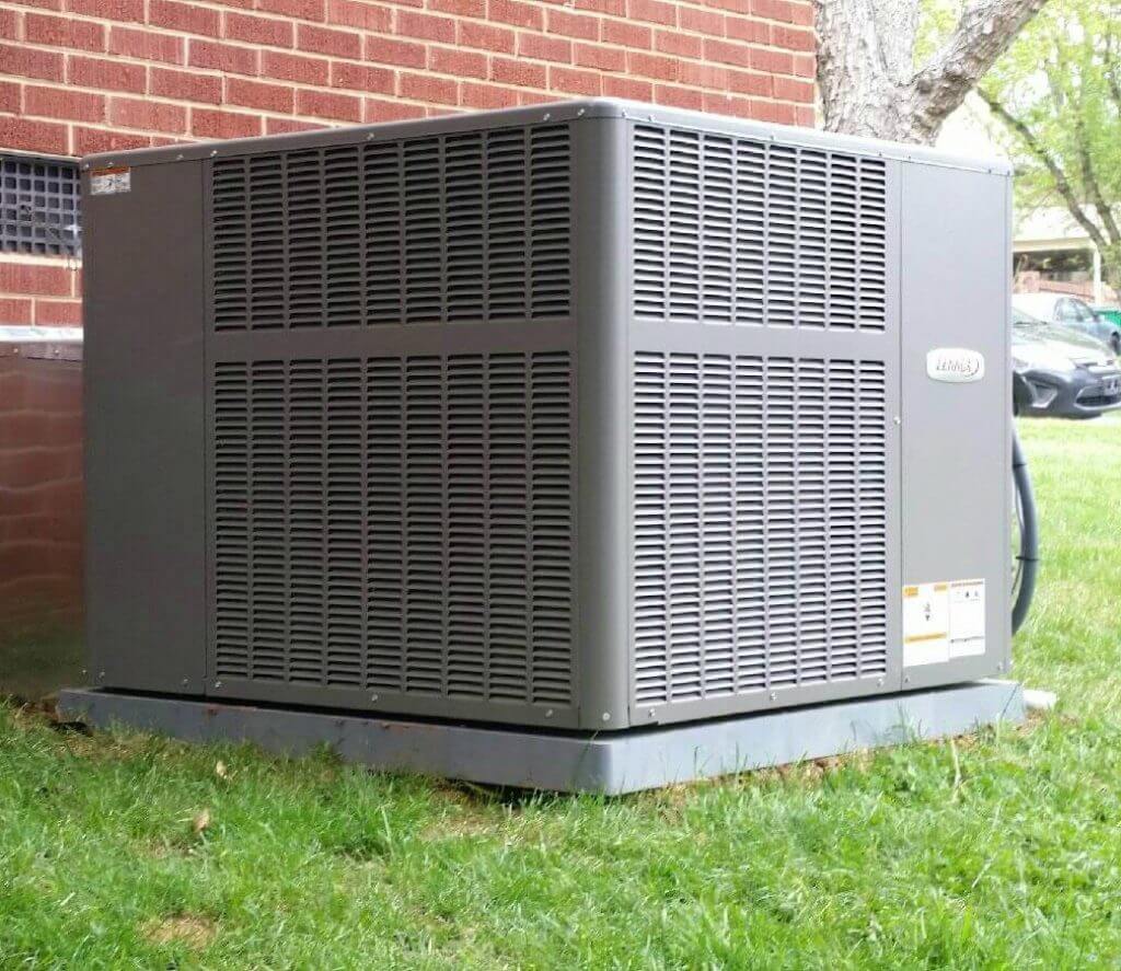 Your unit is extremely important for obvious reasons so the option of getting rid of it is not in the books, but you can camouflage the HVAC unit with some outdoor friendly options.